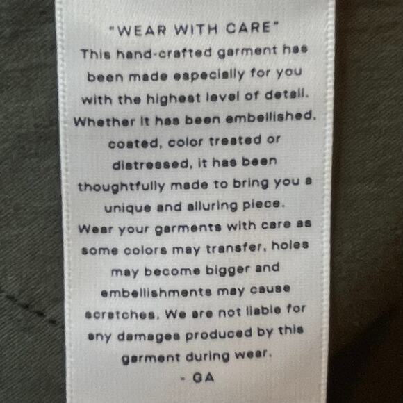 GOOD AMERICAN NEW RETRO WORKWEAR JUMPSUIT OLIVE GREEN SIZE 1 - Picture 8 of 10